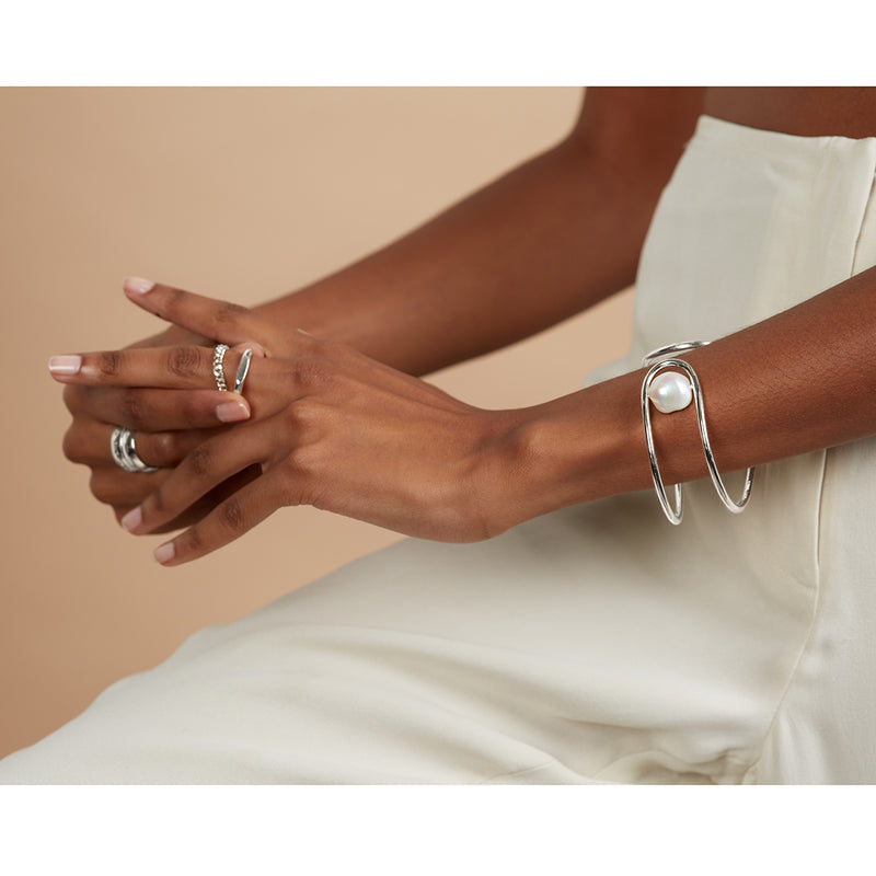 Chain Signet Ring in Silver