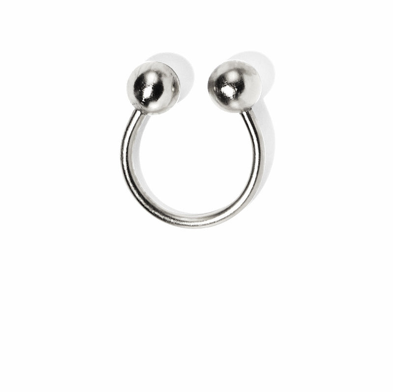 Lady Grey Jewelry Silver Barbell Ring