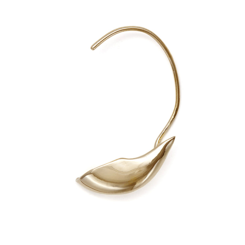 Lady Grey Jewelry Lobe Ear Cuff in Gold- Left Ear