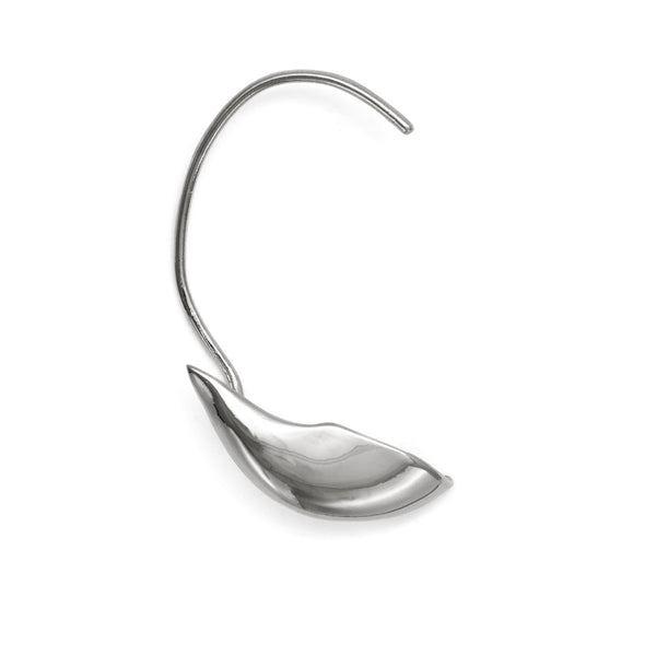 Lady Grey Jewelry Lobe Ear Cuff Silver- Right Ear