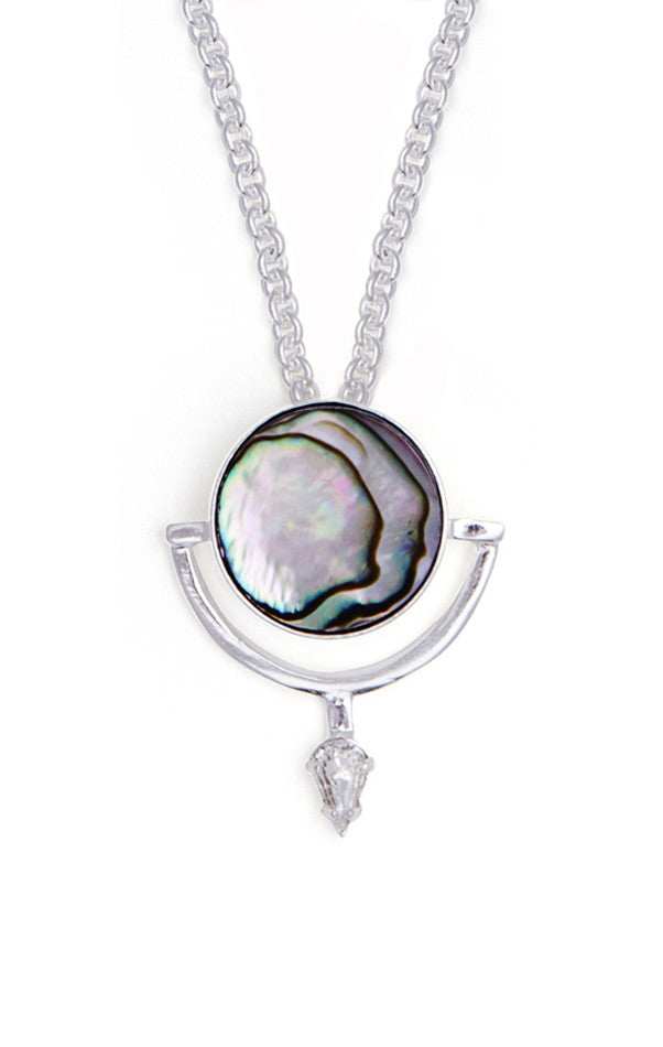 Abalone Locus Necklace Silver