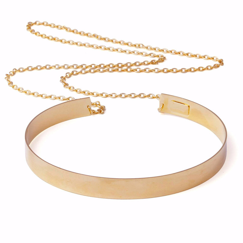 Lady Grey Jewelry Chain Choker in Gold