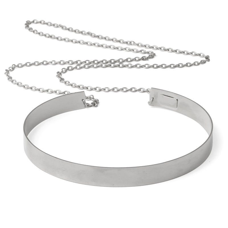 Lady Grey Jewelry Chain Choker in Silver