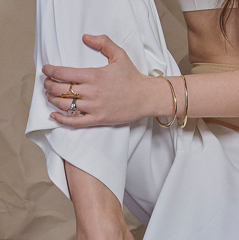 Roe Bangle in Gold