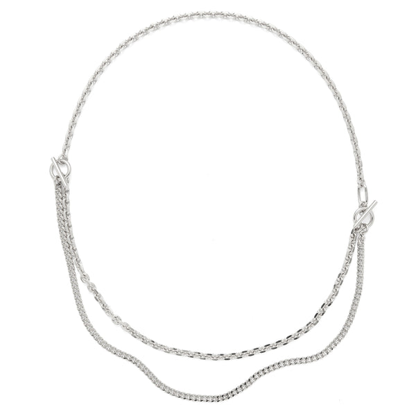 3 Way Necklace in Silver