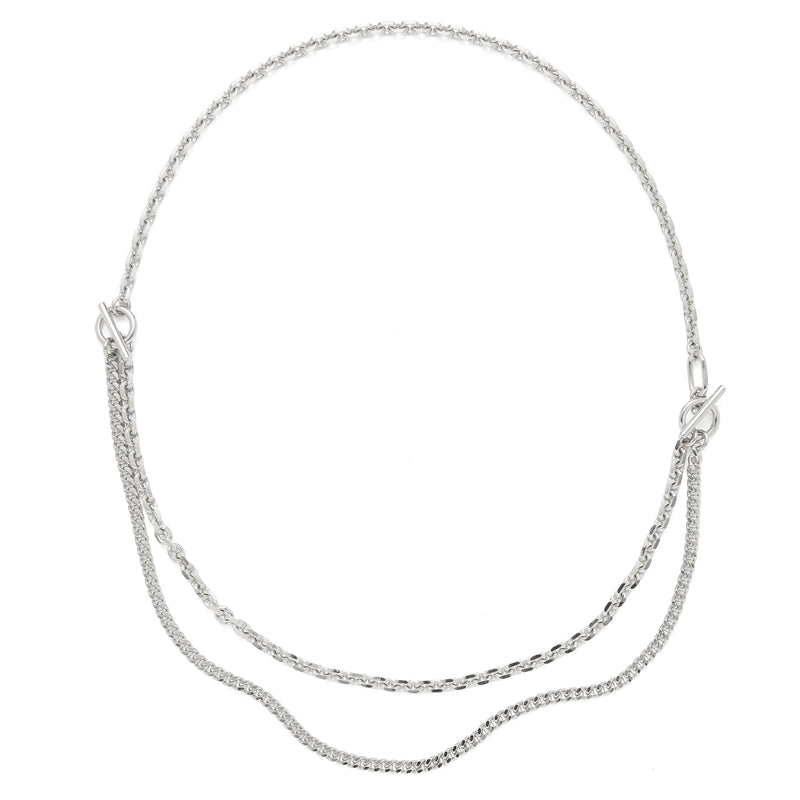 3 Way Necklace in Silver