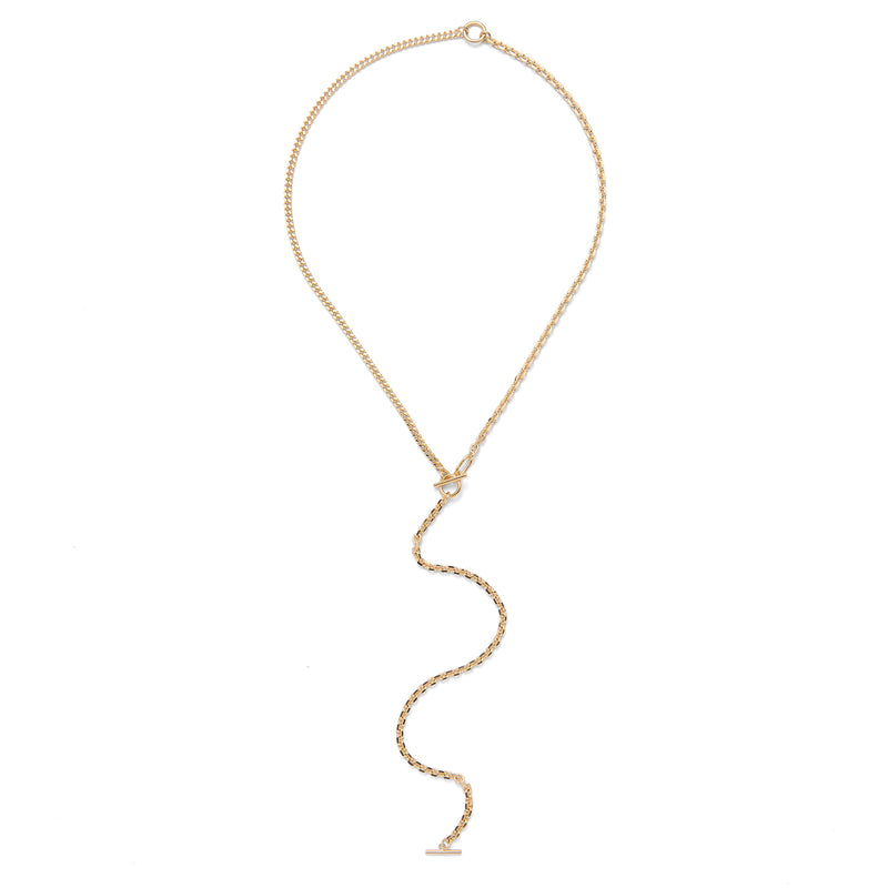 3 Way Necklace in Gold