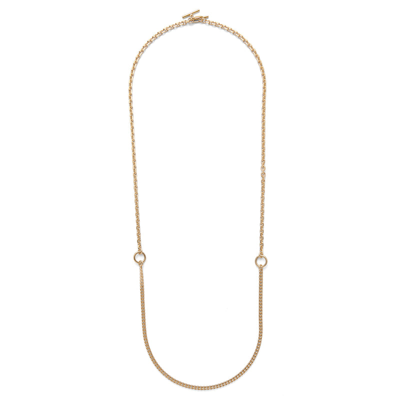 3 Way Necklace in Gold