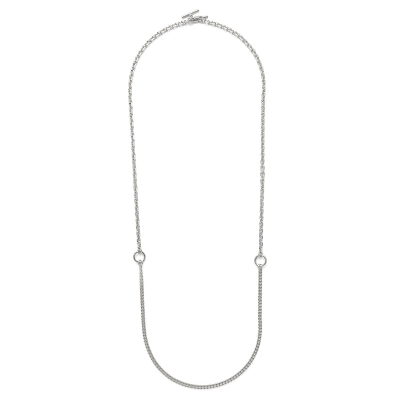 3 Way Necklace in Silver