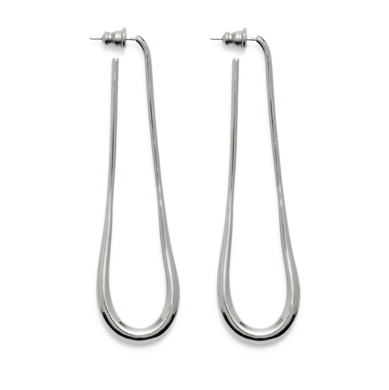 Lady Grey Jewelry Alter Earrings in Rhodium
