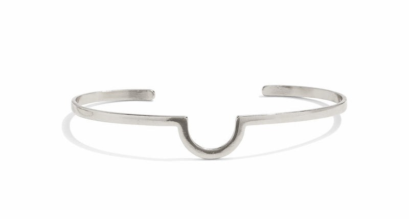 Cleft Palm Cuff in Silver