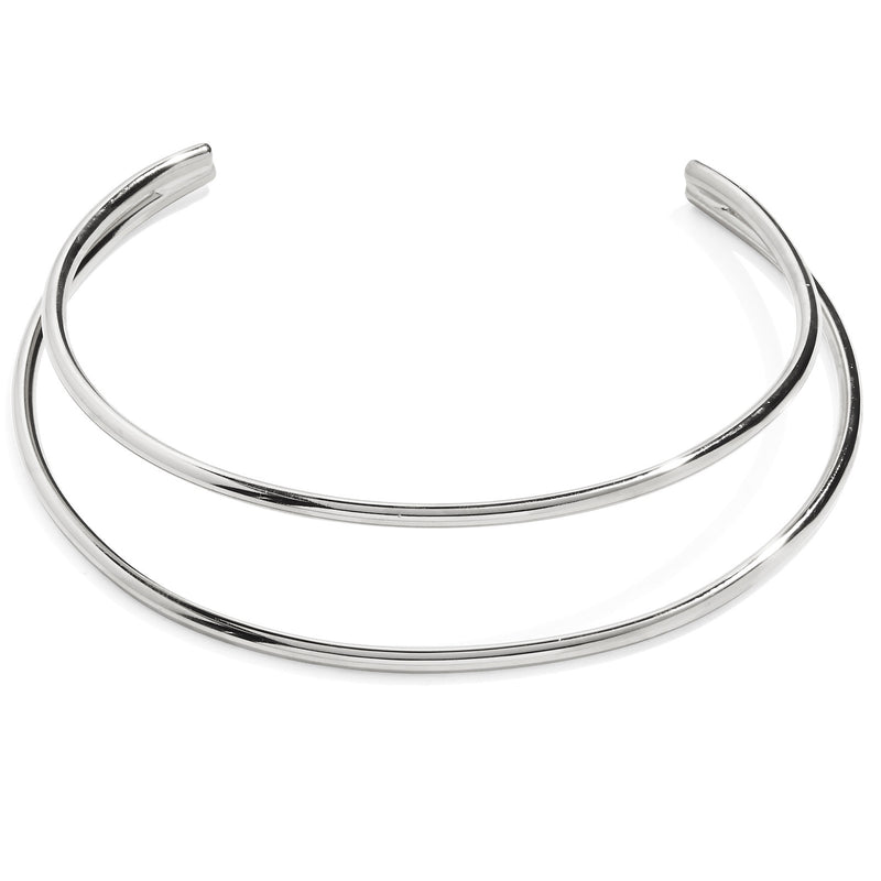 Lady Grey Jewelry Contour Collar in Silver