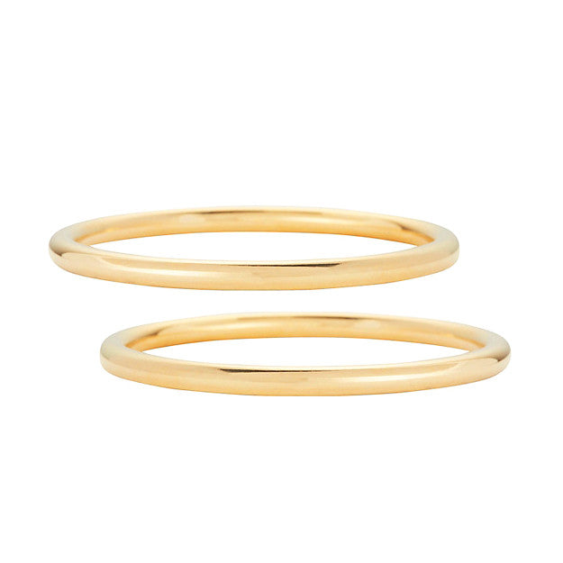 Lady Grey Core Bangle Set in Gold