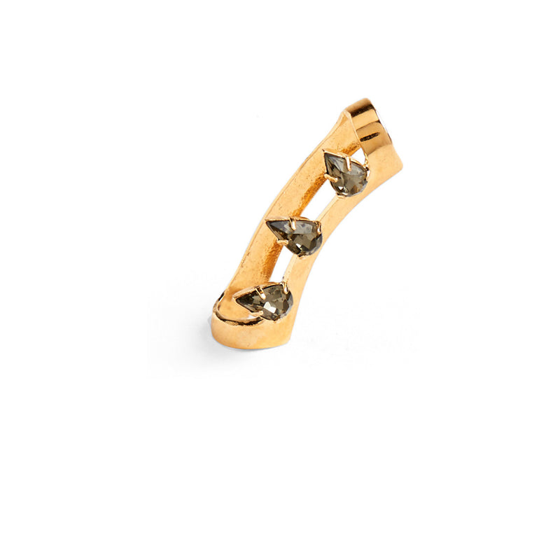 Lady Grey Jewelry Crystal helix Cuff in Gold
