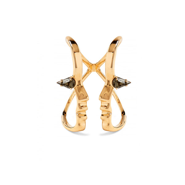 Lady Grey Jewelry Crystal Silhouette Ring in Gold