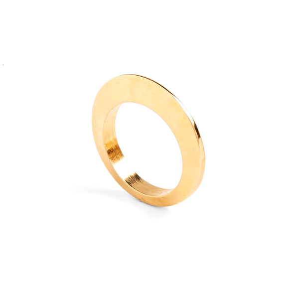 Lady Grey Disc Ring in Gold