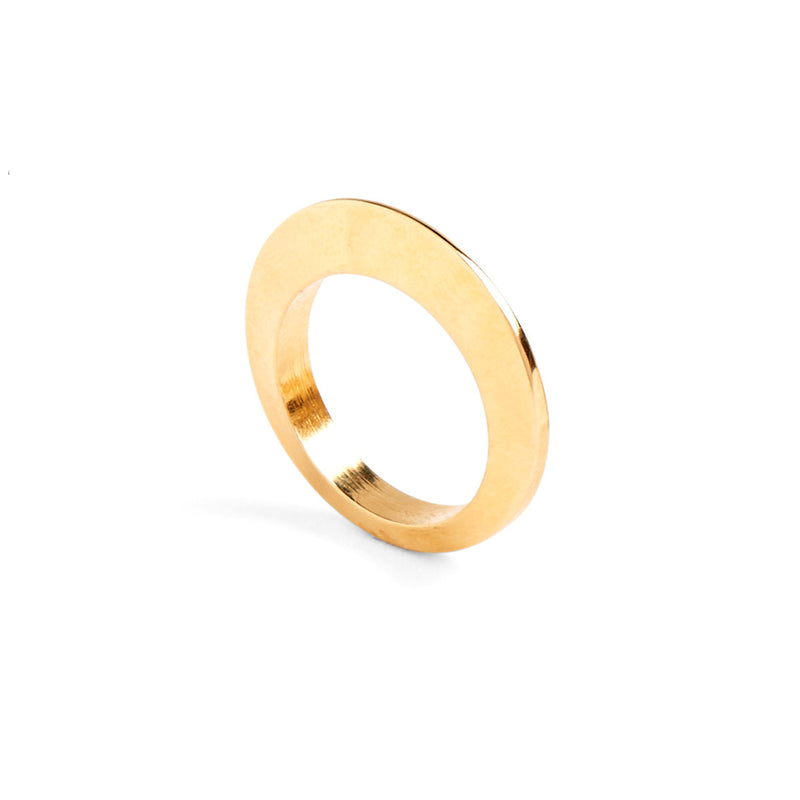 Lady Grey Disc Ring in Gold