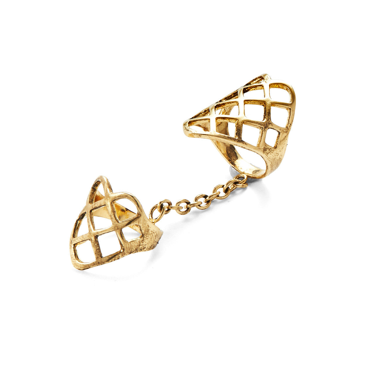 Double Lattice Ring Silver