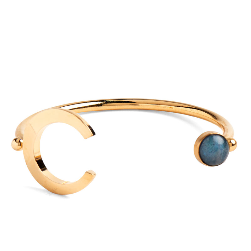 Lady Grey Jewelry Halo Bangle in Gold