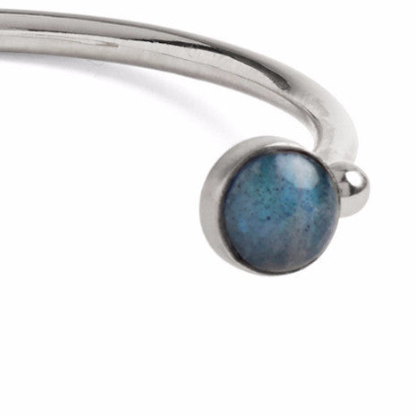 Lady Grey Jewelry Halo Bangle in Silver