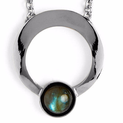 Lady Grey Jewelry Halo Necklace in Silver