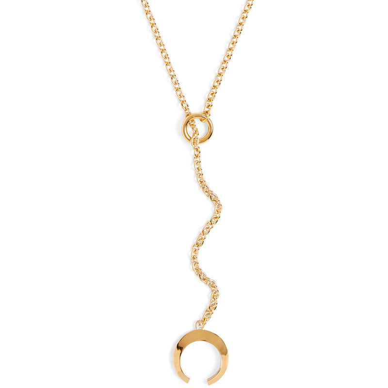 Halo Toggle Necklace in Gold