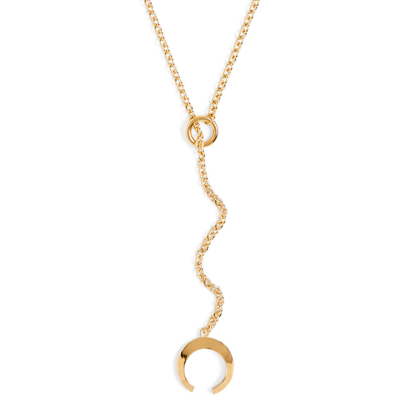 Halo Toggle Necklace in Gold