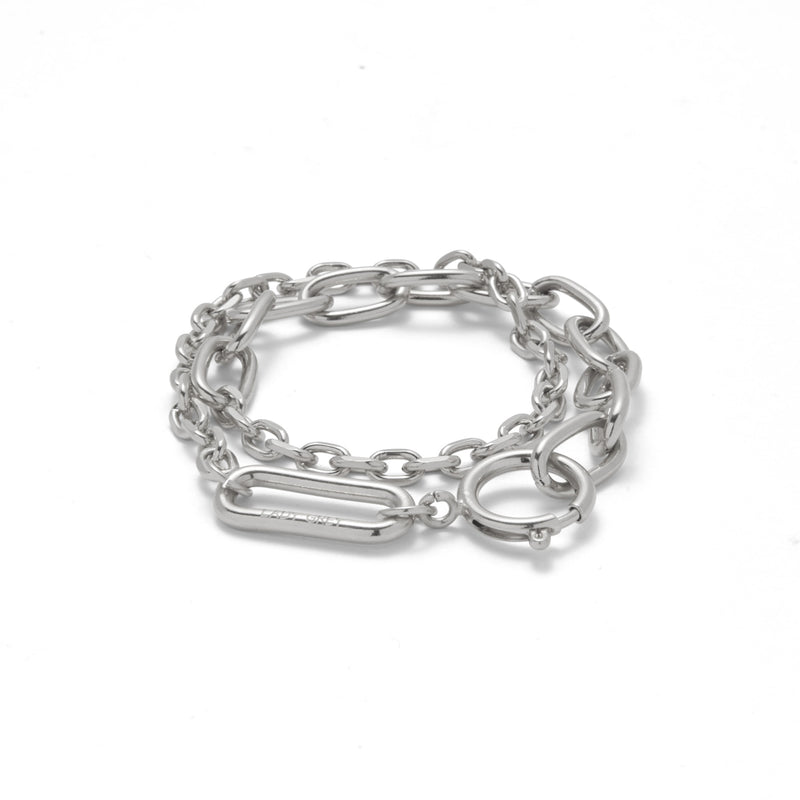 Varie Wrap Bracelet Necklace in Silver