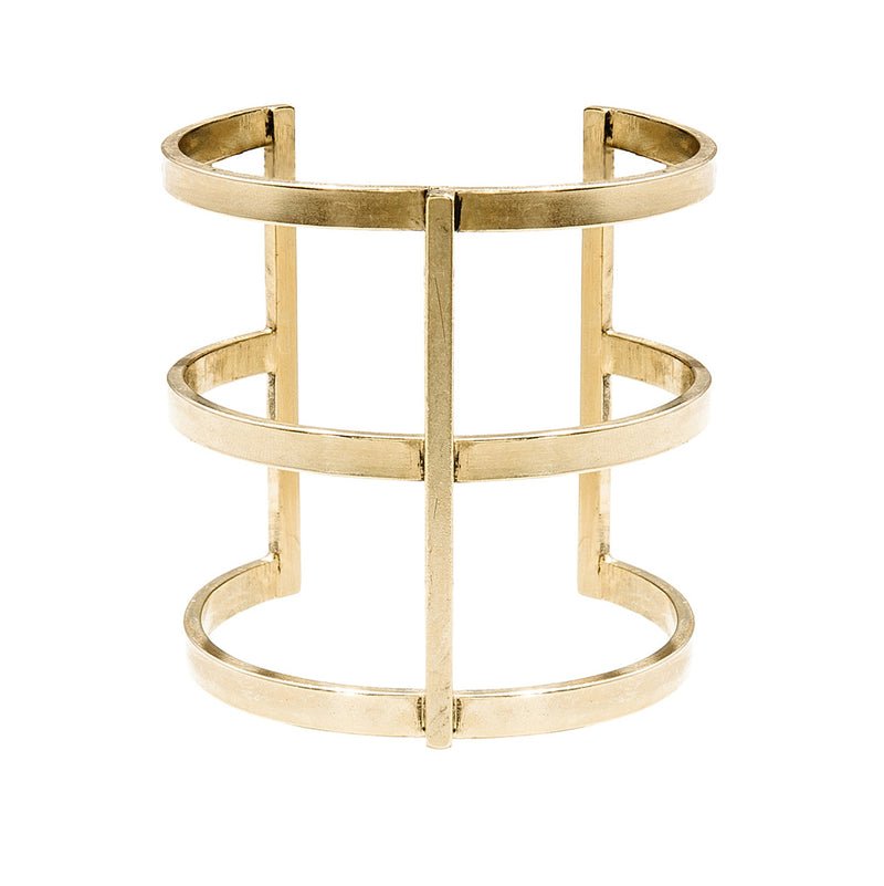 Lady grey Jewelry Arc Cuff in Gold