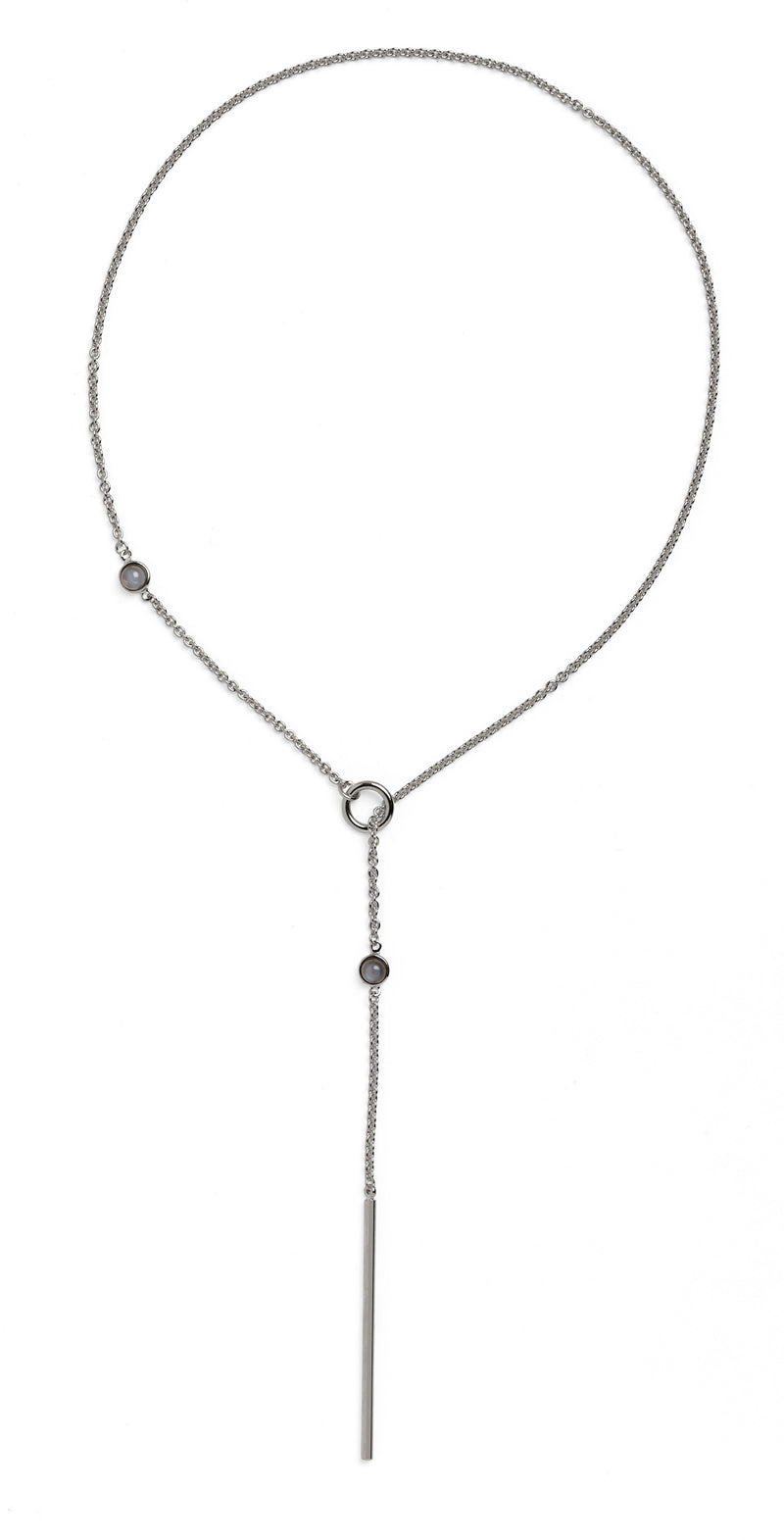 Lady Grey Jewelry Assemblage Necklace Silver
