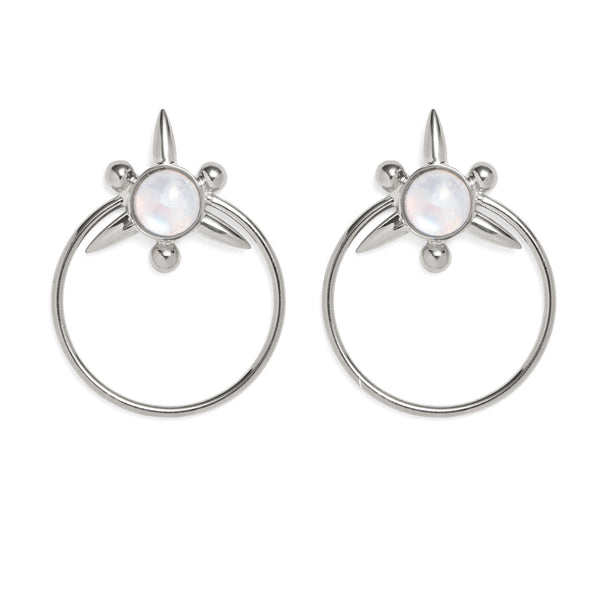 Lady Grey Jewelry Astraea Hoops in Silver