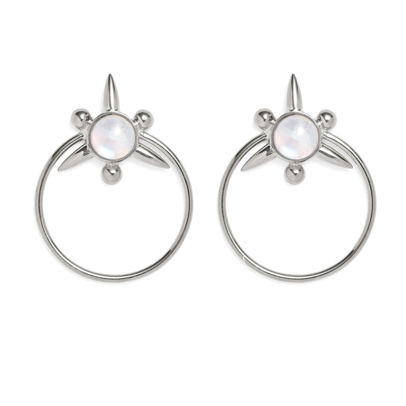 Lady Grey Jewelry Astraea Hoops in Silver