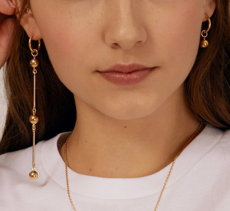 Ball Drop Earring in Gold
