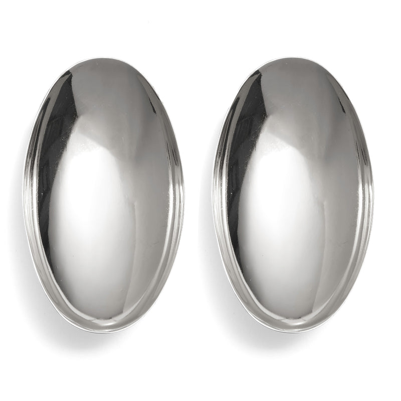 Lady Grey Jewelry Basin Earrings in Rhodium