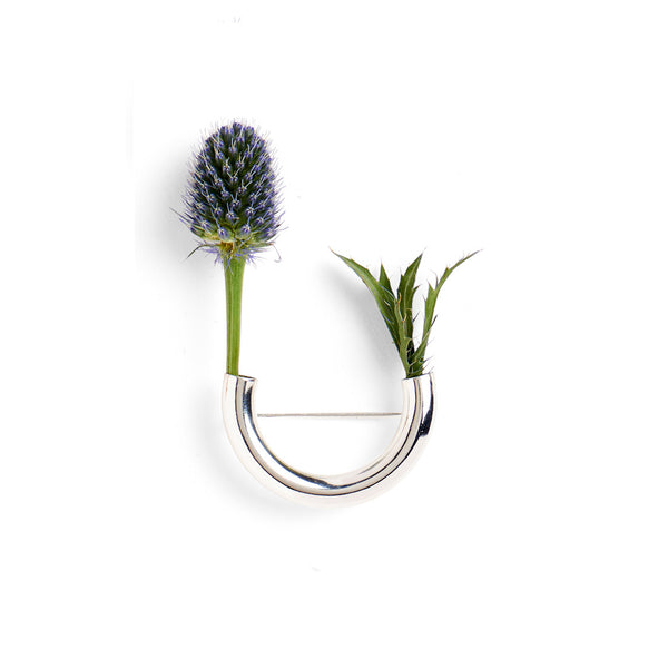 Lady Grey Jewelry Botanical Brooch in Silver #2