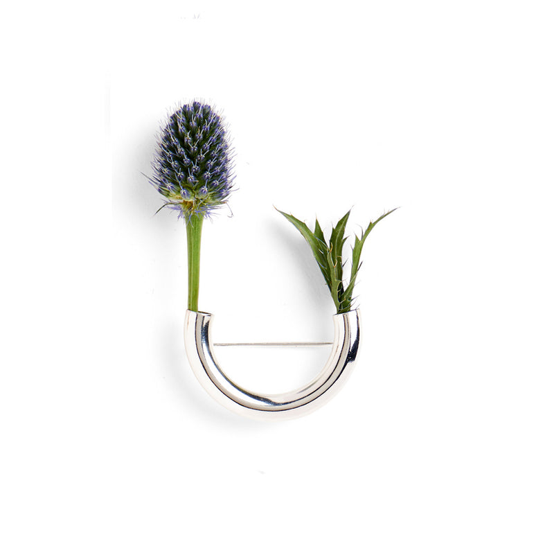 Lady Grey Jewelry Botanical Brooch in Silver #2