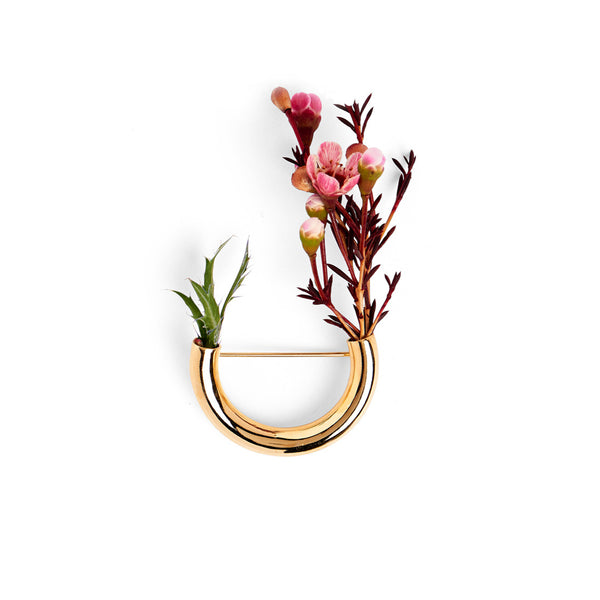 Lady Grey Jewelry Botanical Brooch in Gold #2