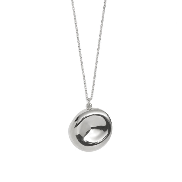 Lady Grey Jewelry Cleft Necklace in Rhodium