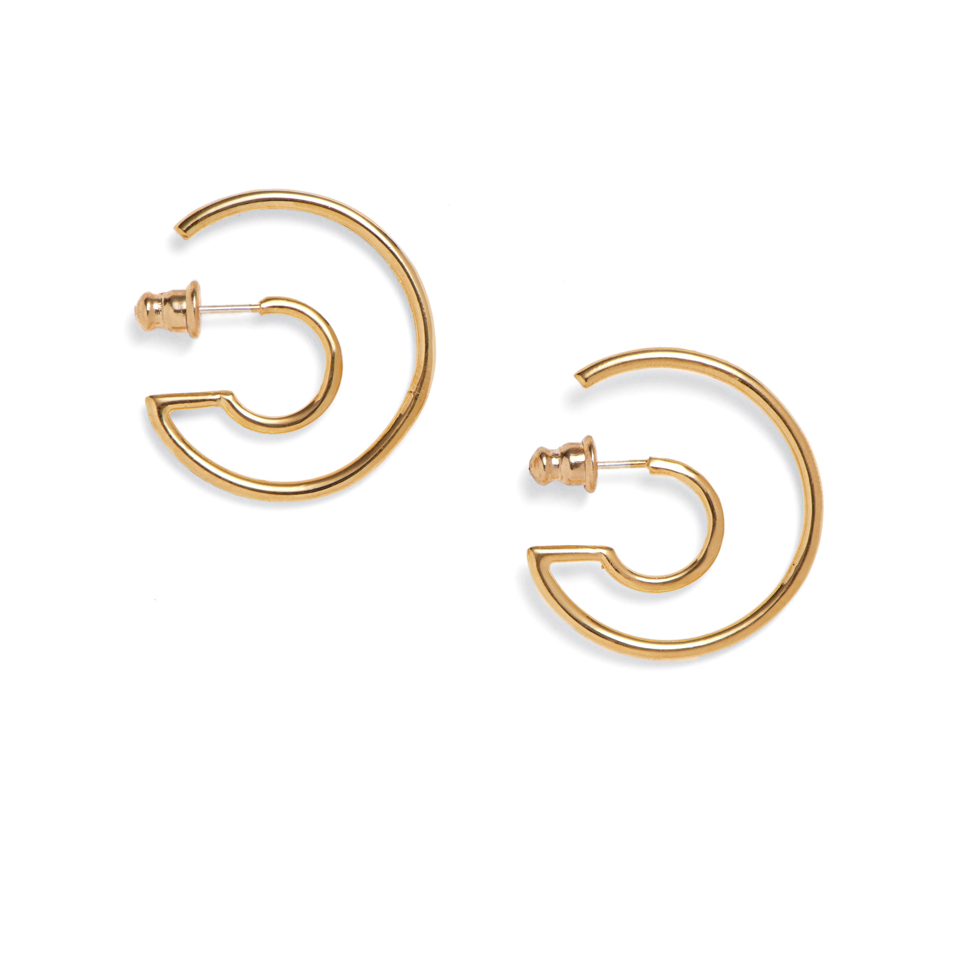 Concentric Earrings in Gold – Lady Grey