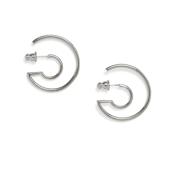 Lady Grey Jewelry Concentric Earring in Silver