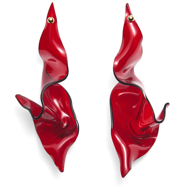 Lady Grey Jewelry Contortion Earring in Red