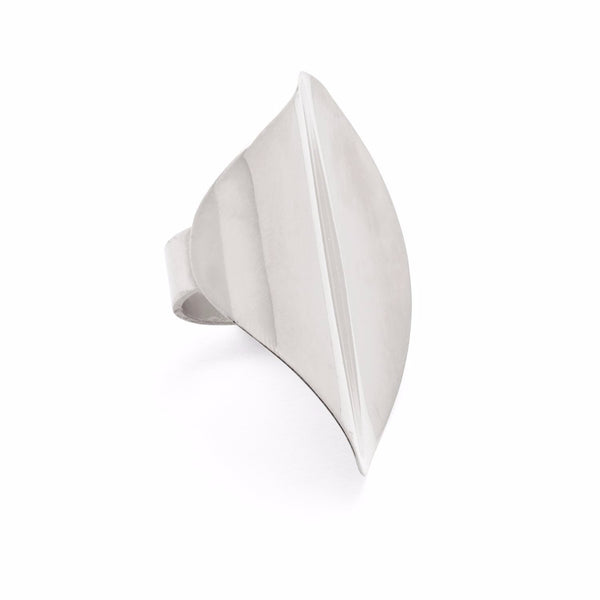 Lady Grey Contour Ring in Silver