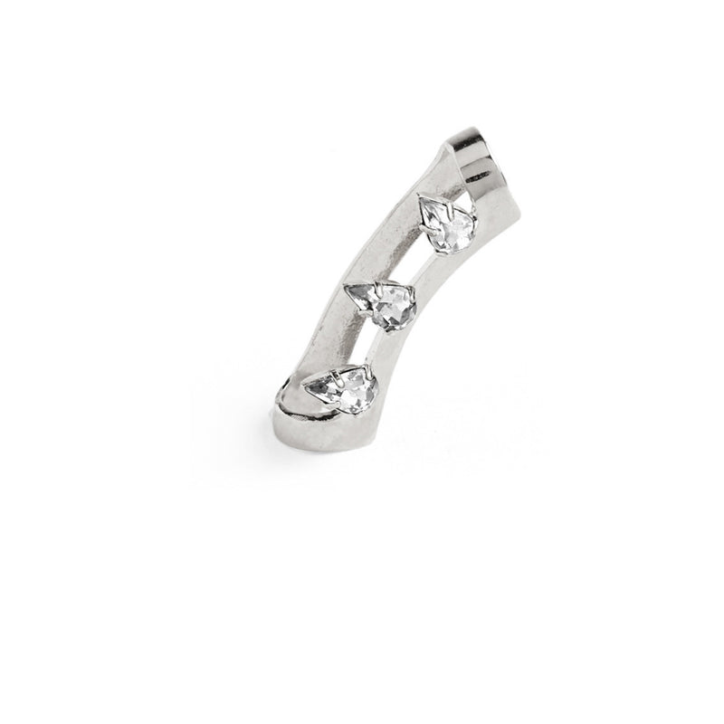 Lady Grey Jewelry Crystal Helix Cuff in Silver