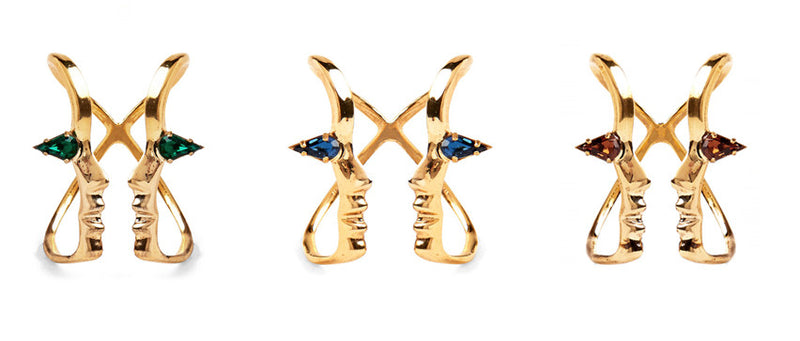 Lady Grey Jewelry Crystal Silhouette Rings