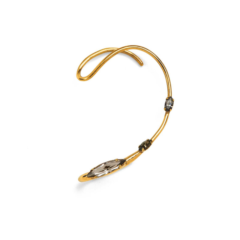 Lady Grey Jewelry Crystal Trace Ear Cuff in Gold