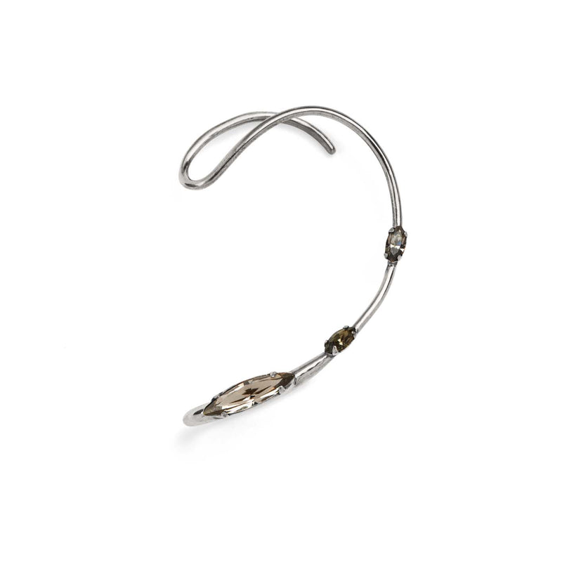 Lady Grey Jewelry Crystal Trace Ear Cuff in Silver