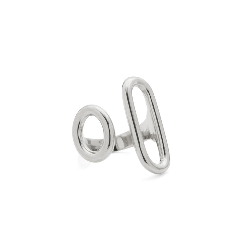 Lady Grey Jewelry Disconnect Ring in Rhodium