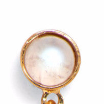 Drop Hoop Earrings in Gold