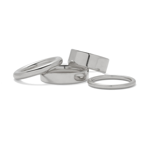 Lady Grey Jewelry Essential Ring Set in Rhodium