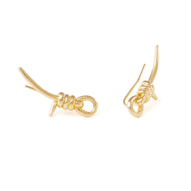 Lady Grey Jewelry Knot Ear Crawler in Gold